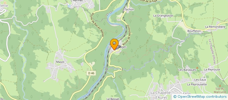 localisation de l'entreprise MADAME ELISA VERTAURE  AUREC SUR LOIRE