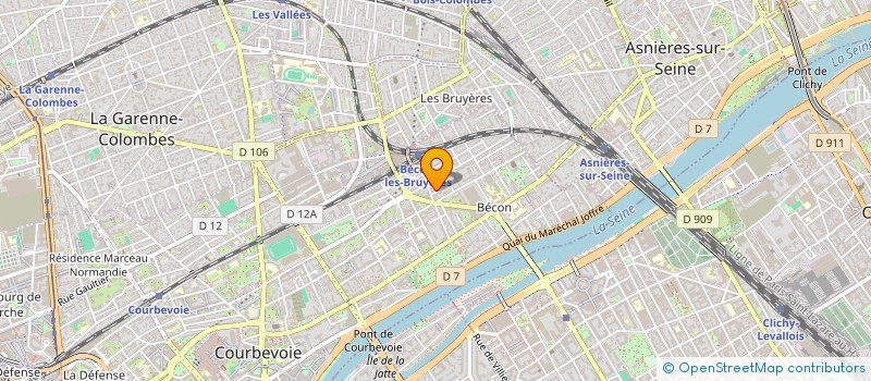 localisation de l'entreprise MADAME ELISA VILLA à COURBEVOIE