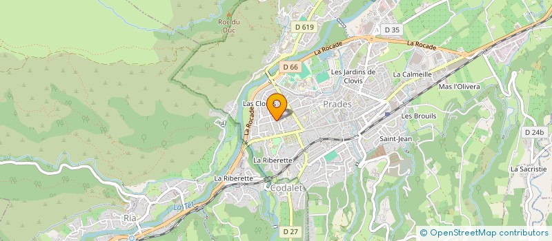 localisation de l'entreprise MADAME ELISA VOZELLE à PRADES