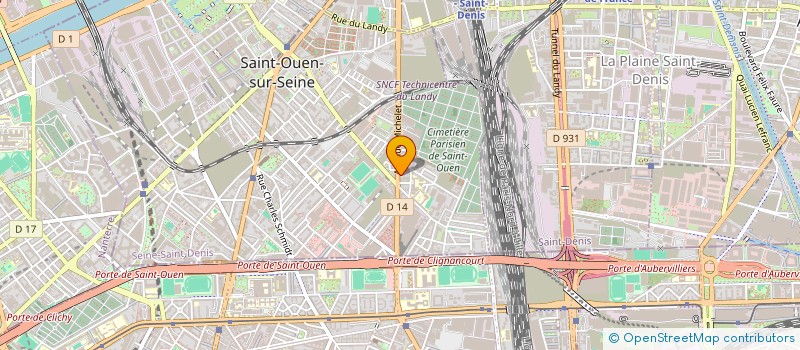 localisation de l'entreprise MADAME ELISABET OMARSDOTTIR à SAINT-OUEN-SUR-SEINE