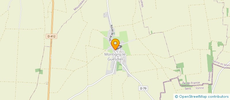 localisation de l'entreprise MADAME ELISABETE ANTUNES DA SILVA  MONTIGNY-LE-GUESDIER