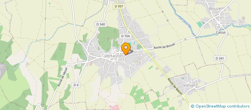 localisation de l'entreprise MADAME ELISABETE DE MATOS  VERTAIZON