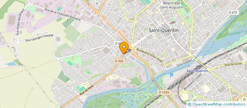 localisation de l'entreprise MADAME ELISABETE MOREIRA à SAINT QUENTIN