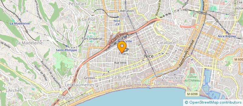 localisation de l'entreprise MADAME ELISABETH ACHARD à NICE