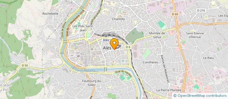 localisation de l'entreprise MADAME ELISABETH AGNEL à ALES