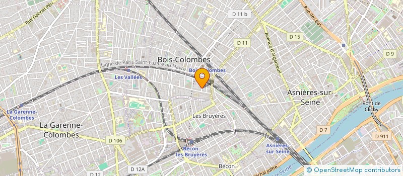 localisation de l'entreprise MADAME ELISABETH AGNES à BOIS-COLOMBES