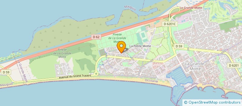 localisation de l'entreprise MADAME ELISABETH ALEXANDRE  LA GRANDE-MOTTE