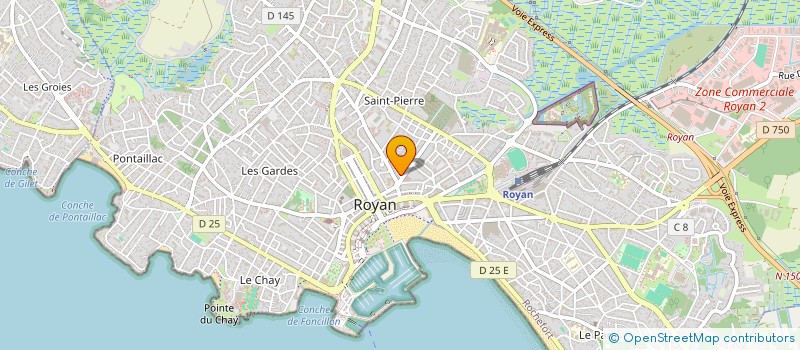 localisation de l'entreprise MADAME ELISABETH ALLAERT à ROYAN