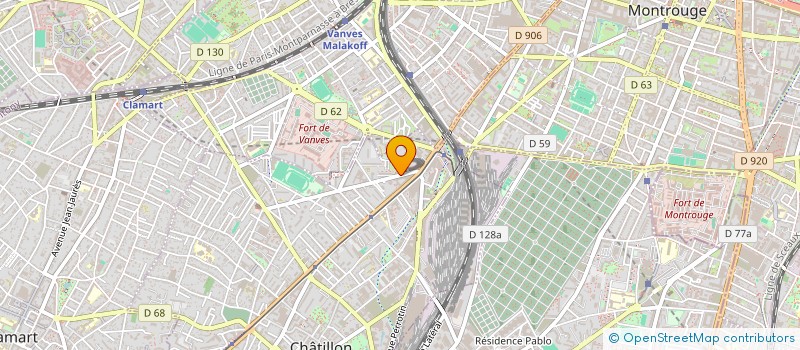 localisation de l'entreprise MADAME ELISABETH ALLEXANDRE  CHATILLON