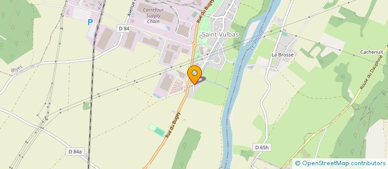 localisation de l'entreprise MADAME ELISABETH ALVES  SAINT-VULBAS