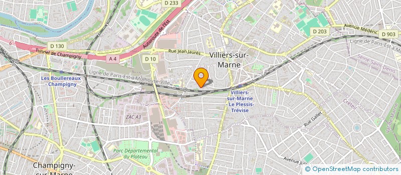 localisation de l'entreprise MADAME ELISABETH AMADO  VILLIERS-SUR-MARNE