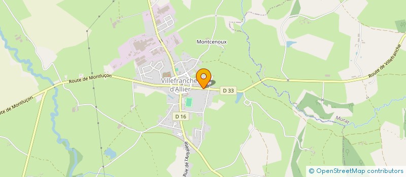 localisation de l'entreprise MADAME ELISABETH ANDRIVON  VILLEFRANCHE-D'ALLIER