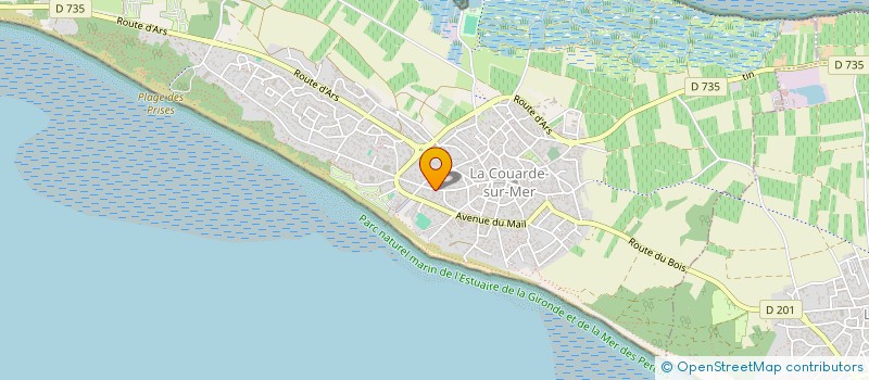 localisation de l'entreprise MADAME ELISABETH-ANNE MICHAUD  LA COUARDE-SUR-MER