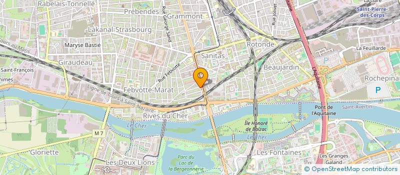 localisation de l'entreprise MADAME ELISABETH ANTOINE  TOURS