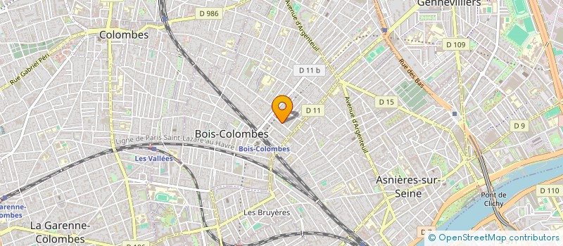 localisation de l'entreprise MADAME ELISABETH ARBOGAST à BOIS-COLOMBES