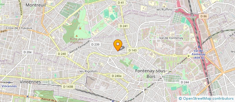 localisation de l'entreprise MADAME ELISABETH ARMAND à MONTREUIL