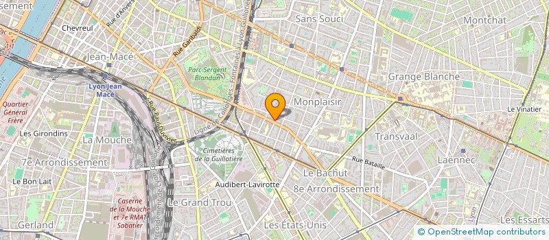 localisation de l'entreprise MADAME ELISABETH ARNAUD  LYON