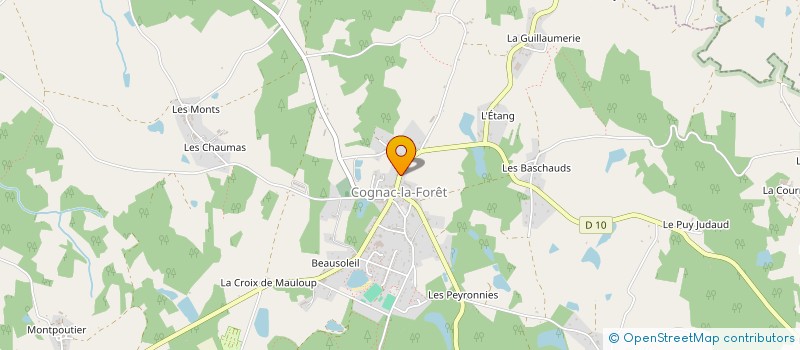 localisation de l'entreprise MADAME ELISABETH AUDEBERT à COGNAC-LA-FORET