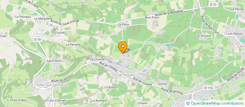 localisation de l'entreprise MADAME ELISABETH AUPHAN  PORTE DES PIERRES DOREES