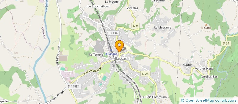 localisation de l'entreprise MADAME ELISABETH AUSINA  ALLASSAC