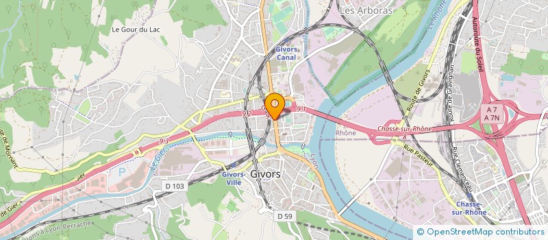 localisation de l'entreprise MADAME ELISABETH AVONDEAUX à GIVORS