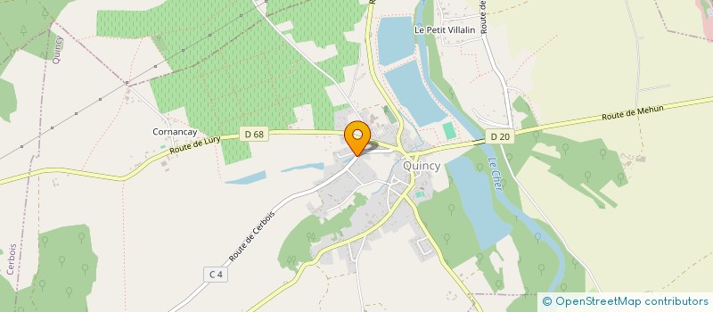 localisation de l'entreprise MADAME ELISABETH BACHELIER  QUINCY