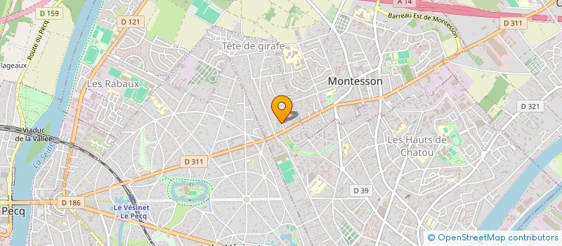 localisation de l'entreprise MADAME ELISABETH BAILLIE à CHATOU
