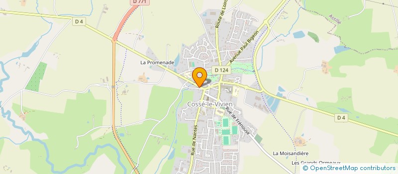 localisation de l'entreprise MADAME ELISABETH BARTHELEMY  COSSE-LE-VIVIEN