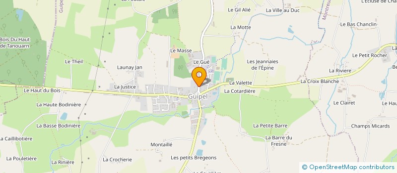 localisation de l'entreprise MADAME ELISABETH BAUCHER  GUIPEL