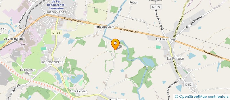 localisation de l'entreprise MADAME ELISABETH BAUCHET à TERRES-DE-HAUTE-CHARENTE