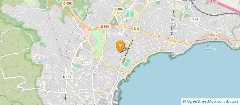 localisation de l'entreprise MADAME ELISABETH BAURAIN à LA CIOTAT