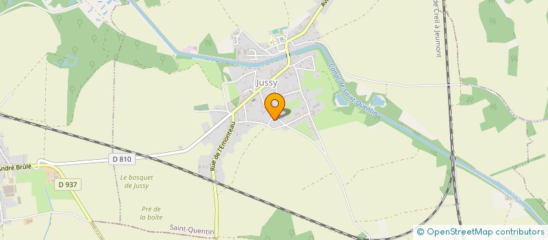 localisation de l'entreprise MADAME ELISABETH BAZIRE  JUSSY