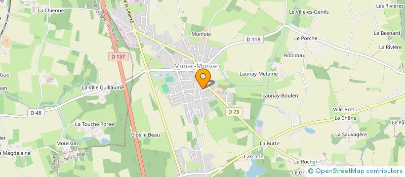 localisation de l'entreprise MADAME ELISABETH BEAUCE  MINIAC-MORVAN