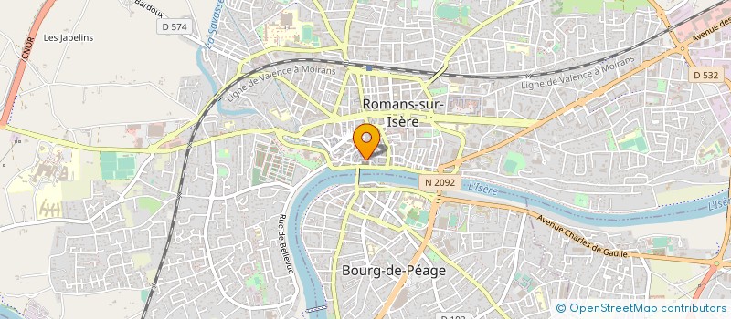 localisation de l'entreprise MADAME ELISABETH BEAUVOIS à ROMANS-SUR-ISERE