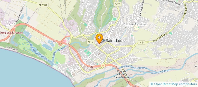 localisation de l'entreprise MADAME ELISABETH BENARD-HOARAU à SAINT-LOUIS