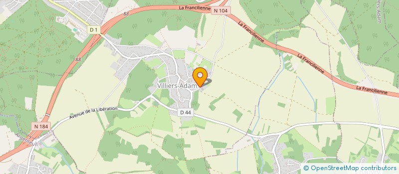 localisation de l'entreprise MADAME ELISABETH BERLEMONT  VILLIERS-ADAM