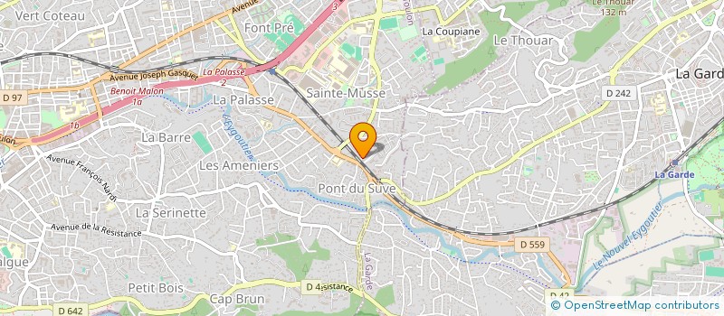 localisation de l'entreprise MADAME ELISABETH BERNARD  TOULON