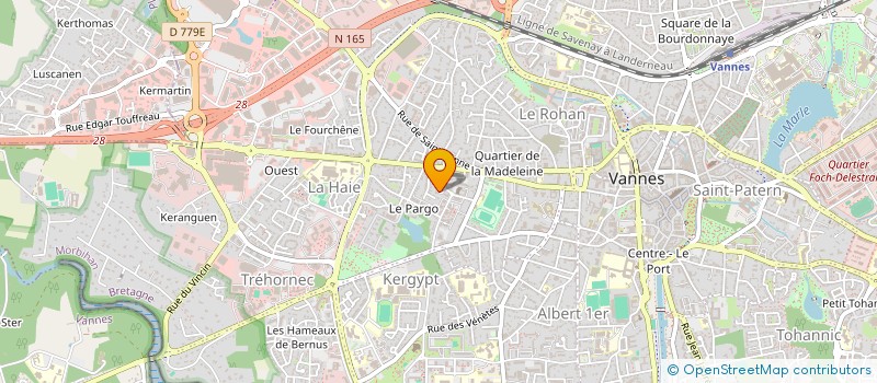 localisation de l'entreprise MADAME ELISABETH BERTHO à VANNES