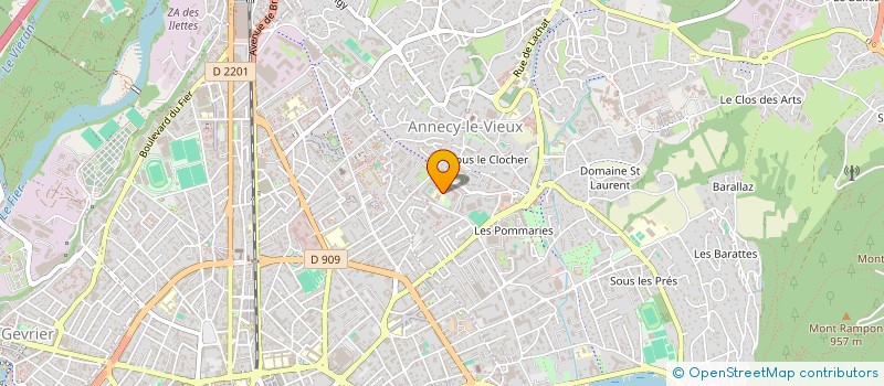 localisation de l'entreprise MADAME ELISABETH BILLOT à ANNECY