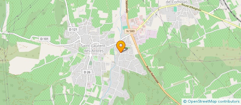 localisation de l'entreprise MADAME ELISABETH BLACHERE  SAINT-LAURENT-DES-ARBRES