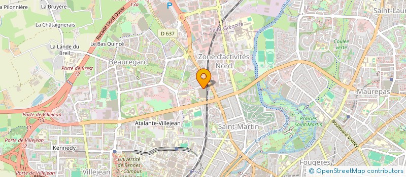 localisation de l'entreprise MADAME ELISABETH BLANCHON  RENNES