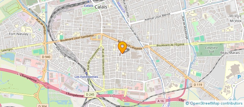 localisation de l'entreprise MADAME ELISABETH BOMY  CALAIS