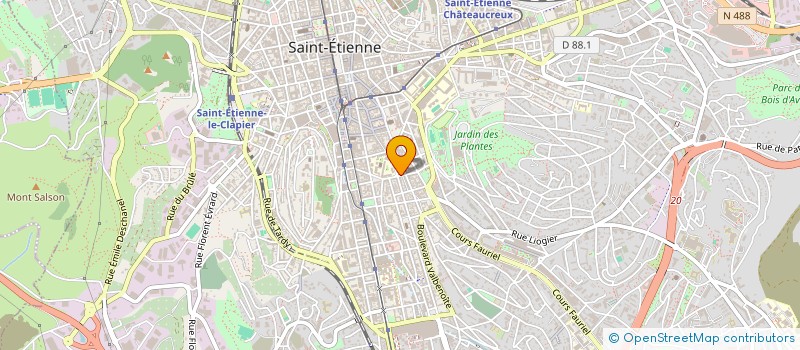 localisation de l'entreprise MADAME ELISABETH BONNAND  SAINT-ETIENNE