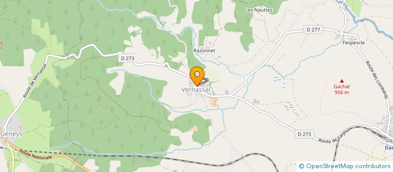 localisation de l'entreprise MADAME ELISABETH BONNET  VERNASSAL