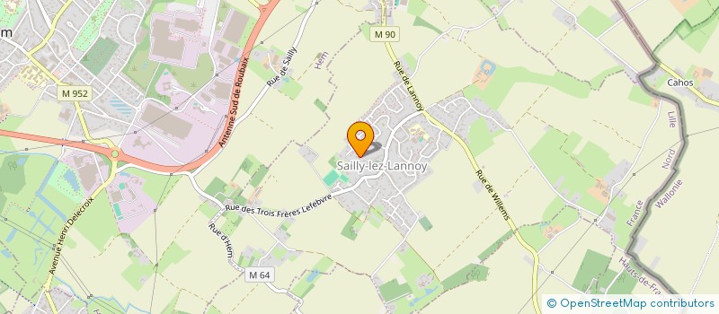 localisation de l'entreprise MADAME ELISABETH BONNET  SAILLY-LEZ-LANNOY