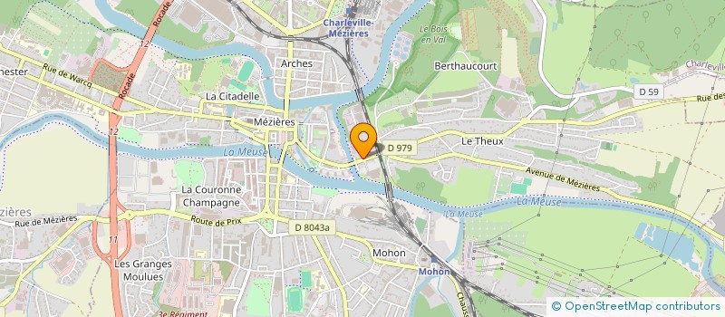 localisation de l'entreprise MADAME ELISABETH BONVICINI  CHARLEVILLE-MEZIERES