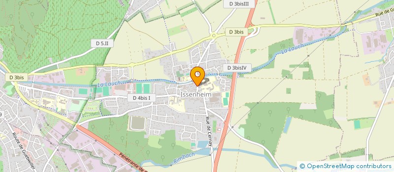 localisation de l'entreprise MADAME ELISABETH BORDMANN  ISSENHEIM