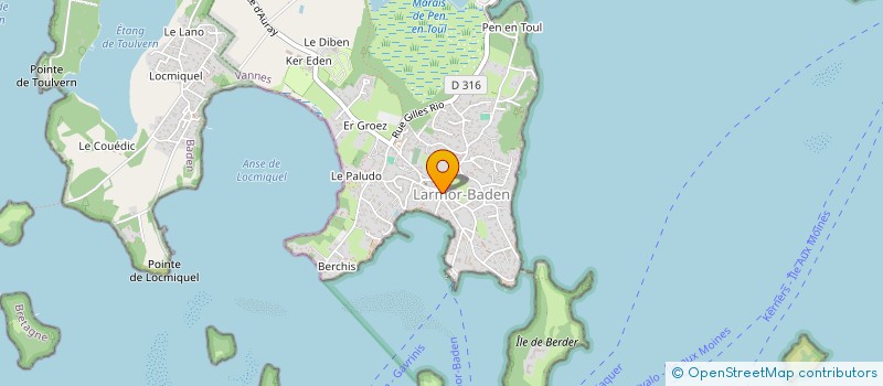 localisation de l'entreprise MADAME ELISABETH BOTELHO  LARMOR-BADEN