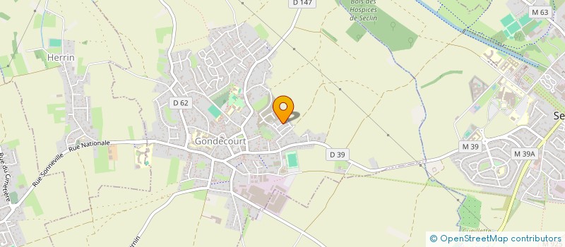 localisation de l'entreprise MADAME ELISABETH BOULENGE  GONDECOURT