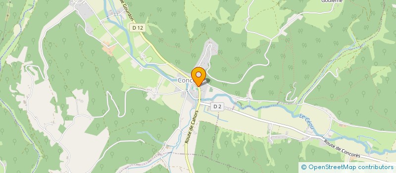 localisation de l'entreprise MADAME ELISABETH BOURDEL  CONCORES